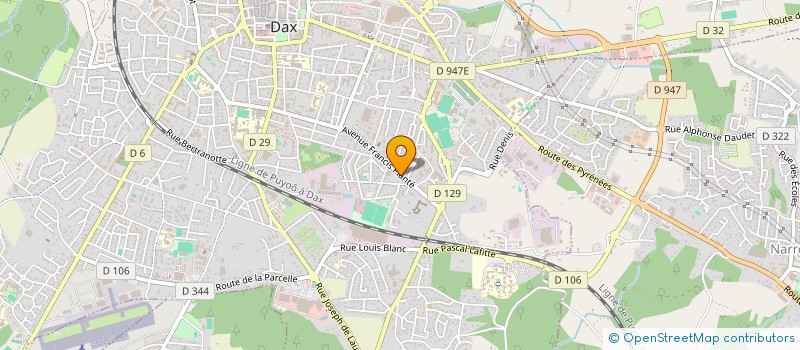 localisation de l'entreprise MONSIEUR FREDERIC TICHIT  DAX