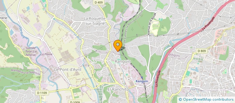 localisation de l'entreprise MONSIEUR FREDERIC TISSIER à LA ROQUETTE-SUR-SIAGNE