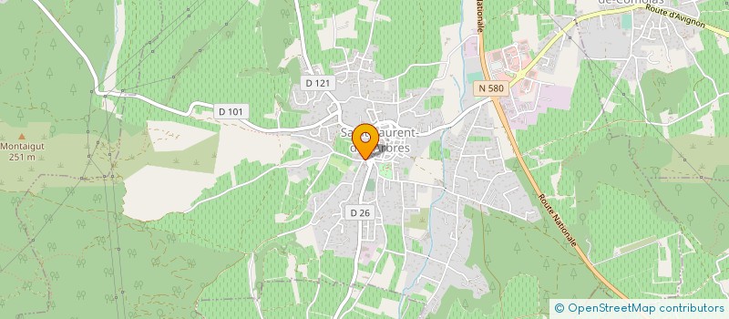 localisation de l'entreprise MONSIEUR FREDERIC TOURANCHE à SAINT-LAURENT-DES-ARBRES