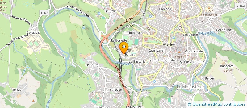 localisation de l'entreprise MONSIEUR FREDERIC TOURETTE à RODEZ
