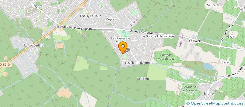 localisation de l'entreprise MONSIEUR FREDERIC TOUTON  CESTAS