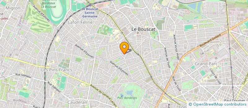 localisation de l'entreprise MONSIEUR FREDERIC TOUYA  LE BOUSCAT