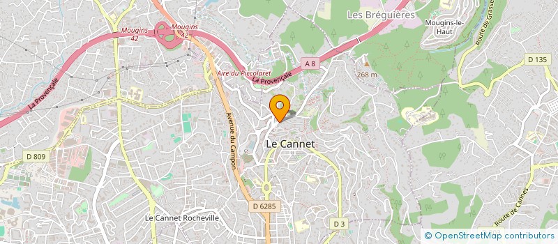 localisation de l'entreprise MONSIEUR FREDERIC TRACY à LE CANNET