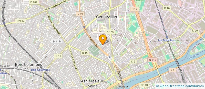 localisation de l'entreprise MONSIEUR FREDERIC TRAN à GENNEVILLIERS
