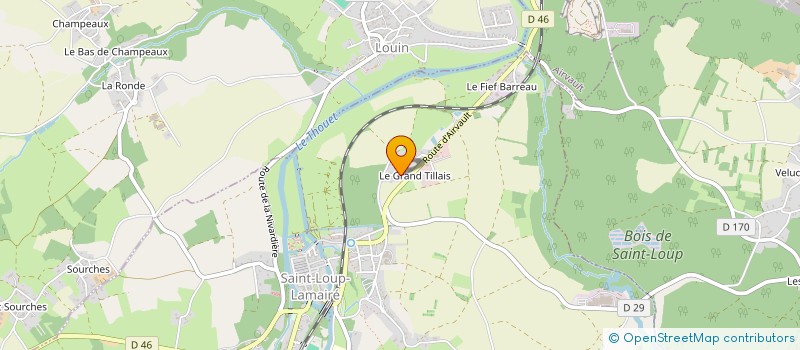 localisation de l'entreprise MONSIEUR FREDERIC TRAVAILLARD  SAINT-LOUP-LAMAIRE