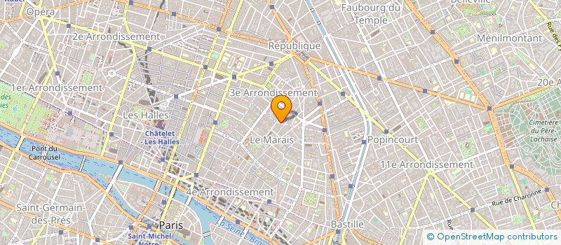 localisation de l'entreprise MONSIEUR FREDERIC TRENTESEAUX  PARIS