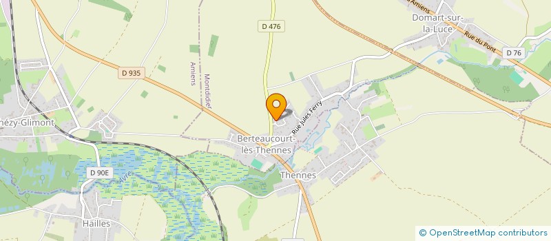 localisation de l'entreprise MONSIEUR FREDERIC TREPAGNE  BERTEAUCOURT-LES-THENNES