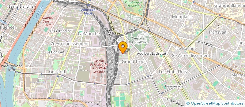 localisation de l'entreprise MONSIEUR FREDERIC TRICAUD  LYON