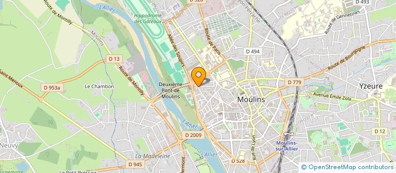 localisation de l'entreprise MONSIEUR FREDERIC TRIGO à MOULINS