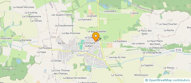 localisation de l'entreprise MONSIEUR FREDERIC TRISTANT  MONTREUIL-LE-GAST