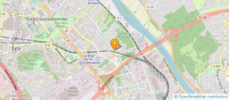 localisation de l'entreprise MONSIEUR FREDERIC TROCAZ  EVRY-COURCOURONNES