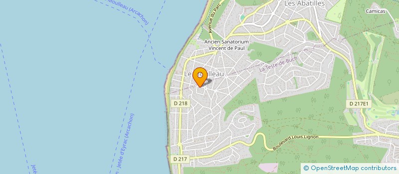 localisation de l'entreprise MONSIEUR FREDERIC TROMBERT à LA TESTE-DE-BUCH