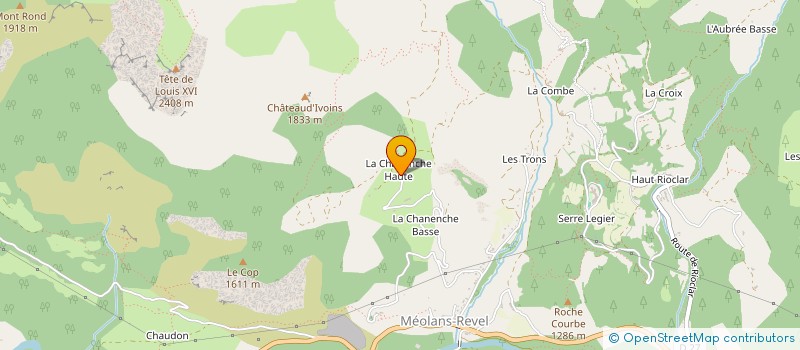 localisation de l'entreprise MONSIEUR FREDERIC TRON  MEOLANS-REVEL