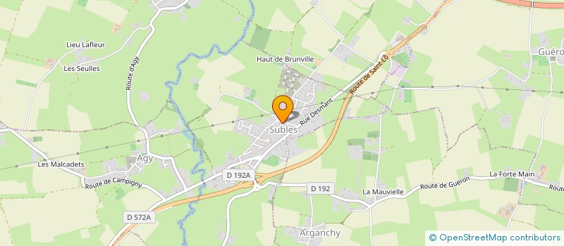 localisation de l'entreprise MONSIEUR FREDERIC TROTIGNON à SUBLES