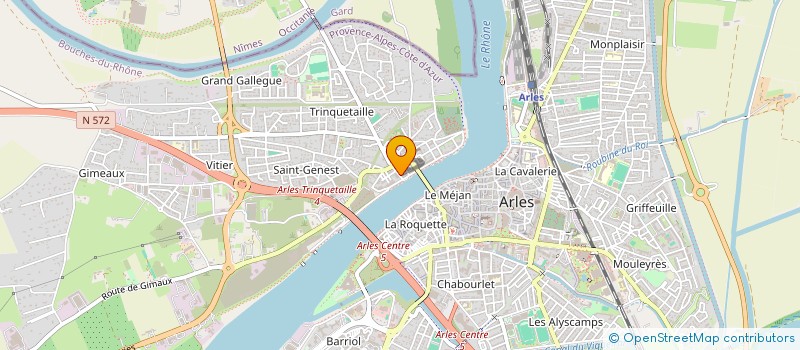 localisation de l'entreprise MONSIEUR FREDERIC TROTTIER  ARLES