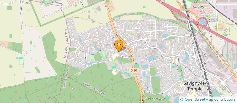 localisation de l'entreprise MONSIEUR FREDERIC TSHINCOMBE  SAVIGNY-LE-TEMPLE