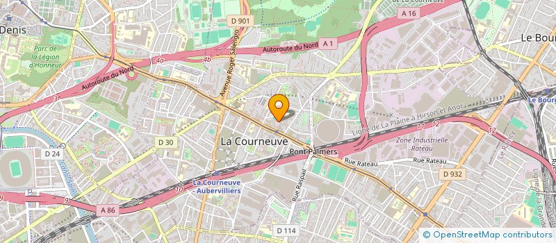 localisation de l'entreprise MONSIEUR FREDERIC TURCIN à LA COURNEUVE