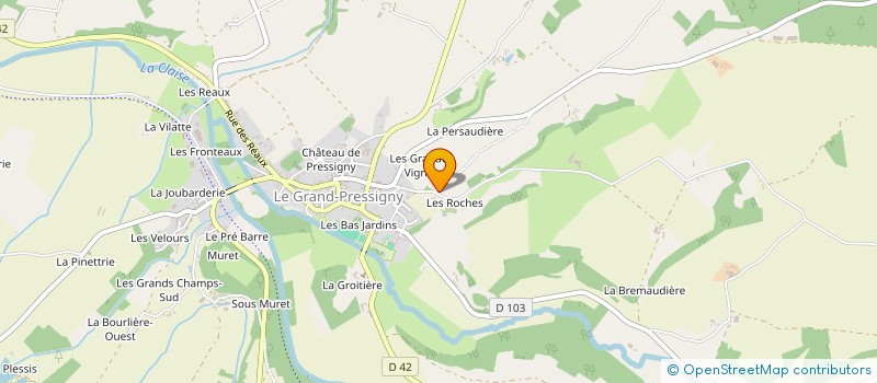 localisation de l'entreprise MONSIEUR FREDERIC TURQUAIS  LE GRAND-PRESSIGNY