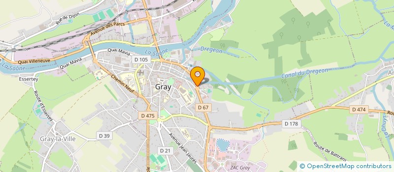 localisation de l'entreprise MONSIEUR FREDERIC TURRINA  GRAY