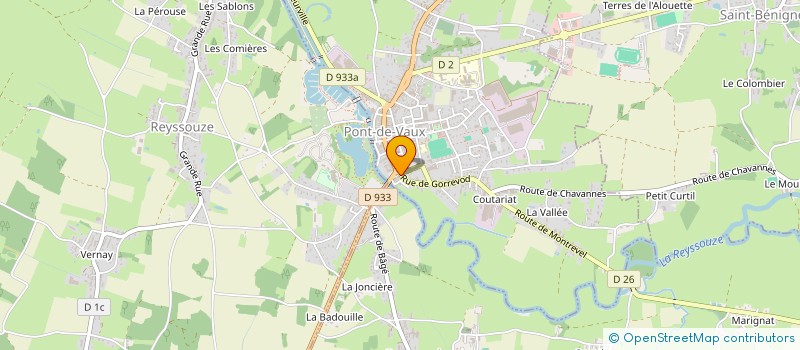 localisation de l'entreprise MONSIEUR FREDERIC VACHER à PONT-DE-VAUX
