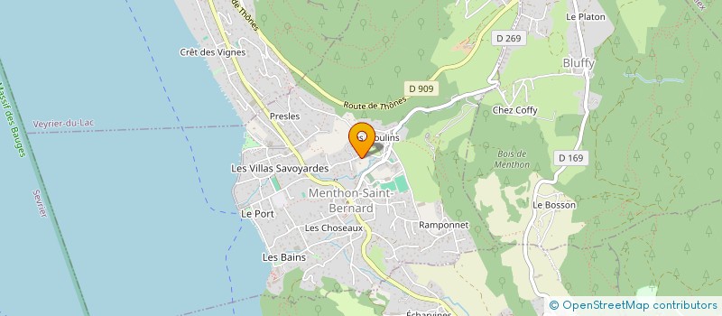 localisation de l'entreprise MONSIEUR FREDERIC VACHERON à MENTHON-SAINT-BERNARD
