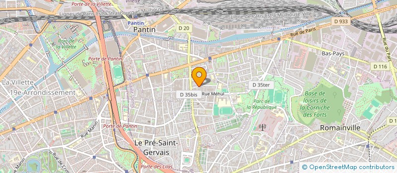 localisation de l'entreprise MONSIEUR FREDERIC VACHETTE à PANTIN