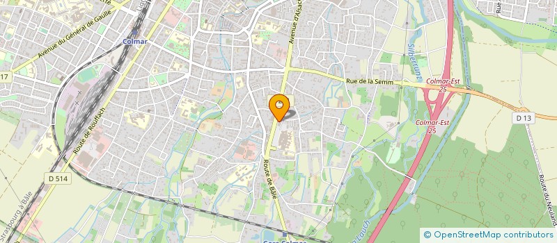 localisation de l'entreprise MONSIEUR FREDERIC VAGNE  COLMAR