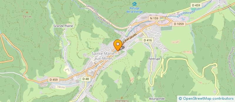 localisation de l'entreprise MONSIEUR FREDERIC VALENTIN  SAINTE-MARIE-AUX-MINES