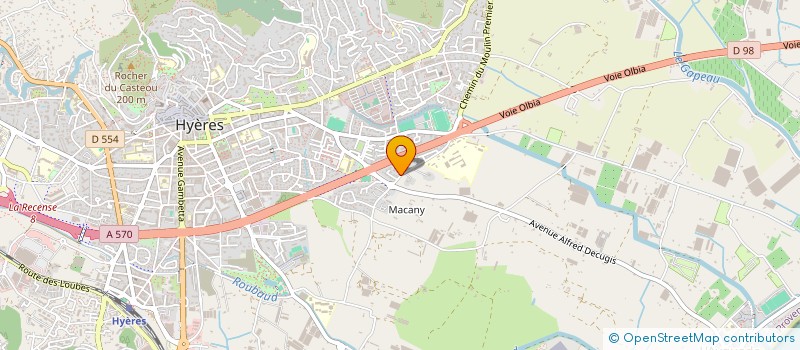 localisation de l'entreprise MONSIEUR FREDERIC VALENTIN à HYERES