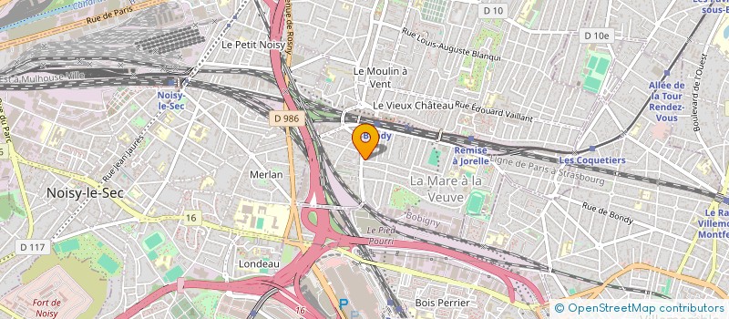 localisation de l'entreprise MONSIEUR FREDERIC VALLEE  BONDY