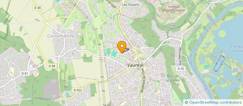 localisation de l'entreprise MONSIEUR FREDERIC VAN DER BORGHT  VAUREAL