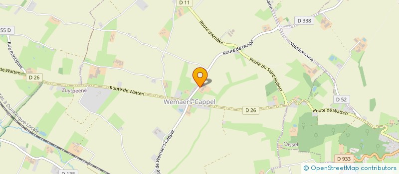 localisation de l'entreprise MONSIEUR FREDERIC VAN INGHELANDT à WEMAERS-CAPPEL