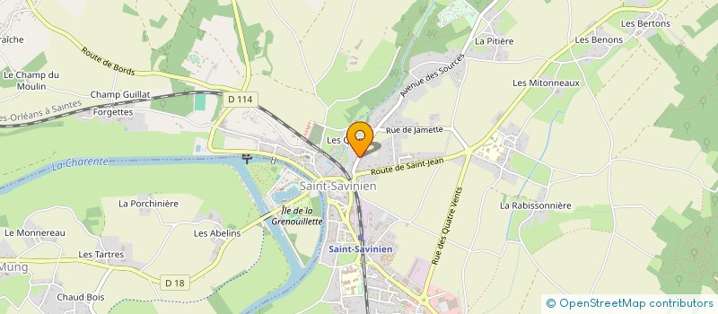 localisation de l'entreprise MONSIEUR FREDERIC VAN OOST  SAINT-SAVINIEN