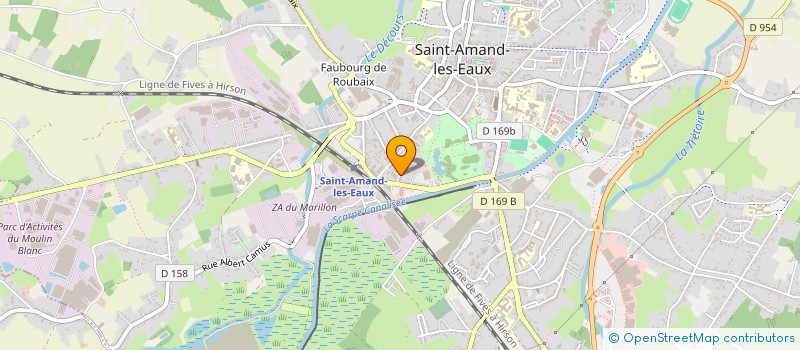 localisation de l'entreprise MONSIEUR FREDERIC VANDENHOVE  SAINT-AMAND-LES-EAUX