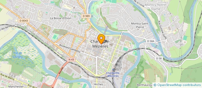 localisation de l'entreprise MONSIEUR FREDERIC VANDEVEN à CHARLEVILLE-MEZIERES