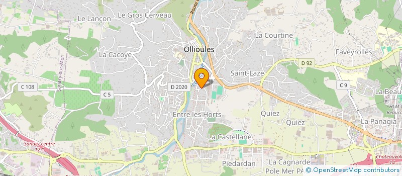 localisation de l'entreprise MONSIEUR FREDERIC VANDEWALLE à OLLIOULES