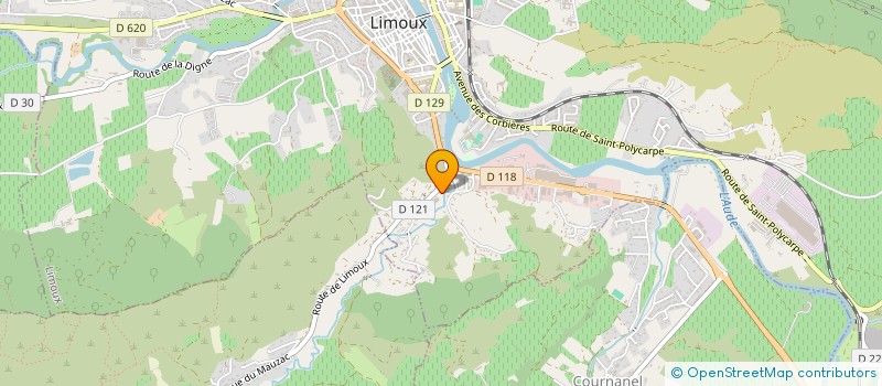 localisation de l'entreprise MONSIEUR FREDERIC VANHOOREBEKE  LIMOUX