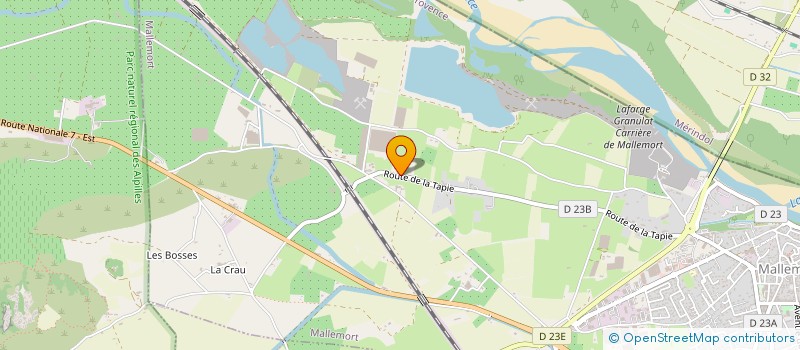 localisation de l'entreprise MONSIEUR FREDERIC VANNIER  MALLEMORT