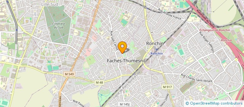 localisation de l'entreprise MONSIEUR FREDERIC VANUXEM à FACHES-THUMESNIL
