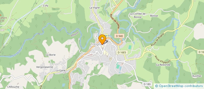 localisation de l'entreprise MONSIEUR FREDERIC VARREY  TREIGNAC