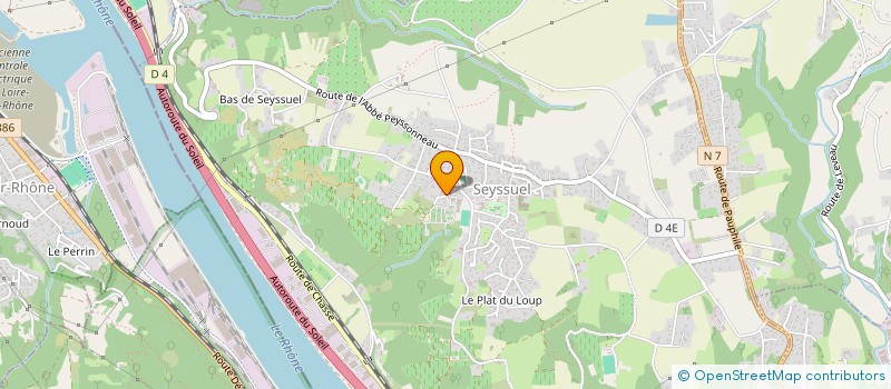 localisation de l'entreprise MONSIEUR FREDERIC VAUDAINE  SEYSSUEL