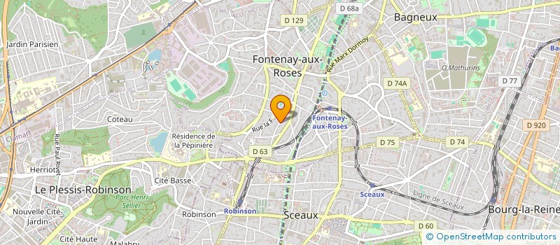 localisation de l'entreprise MONSIEUR FREDERIC VAUTRIN à FONTENAY-AUX-ROSES