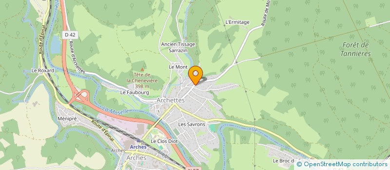 localisation de l'entreprise MONSIEUR FREDERIC VEANCON  ARCHETTES