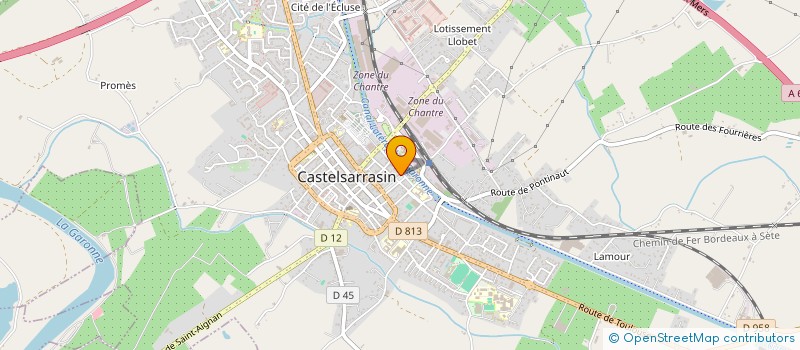 localisation de l'entreprise MONSIEUR FREDERIC VEAUX  CASTELSARRASIN