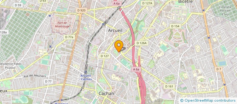 localisation de l'entreprise MONSIEUR FREDERIC VEILLARD  ARCUEIL