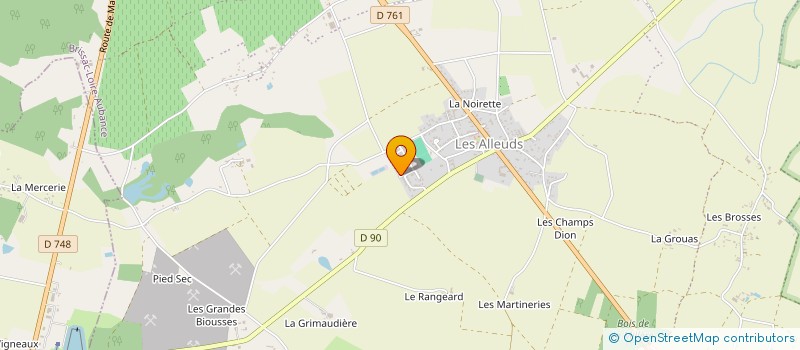 localisation de l'entreprise MONSIEUR FREDERIC VEILLON  BRISSAC LOIRE AUBANCE