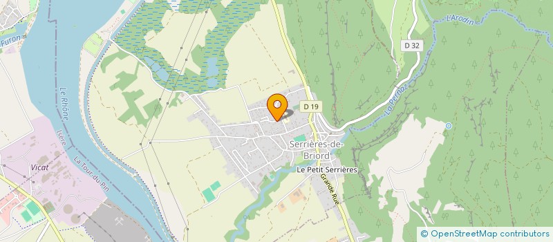 localisation de l'entreprise MONSIEUR FREDERIC VENERINI  SERRIERES-DE-BRIORD