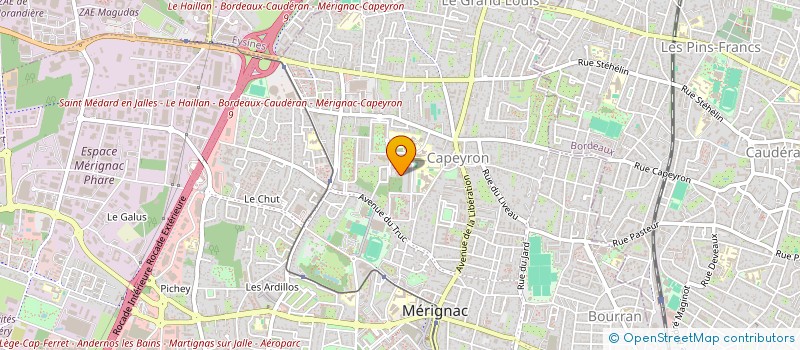 localisation de l'entreprise MONSIEUR FREDERIC VERDIER  MERIGNAC