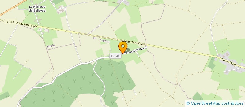 localisation de l'entreprise MONSIEUR FREDERIC VERDIN  CREQUY