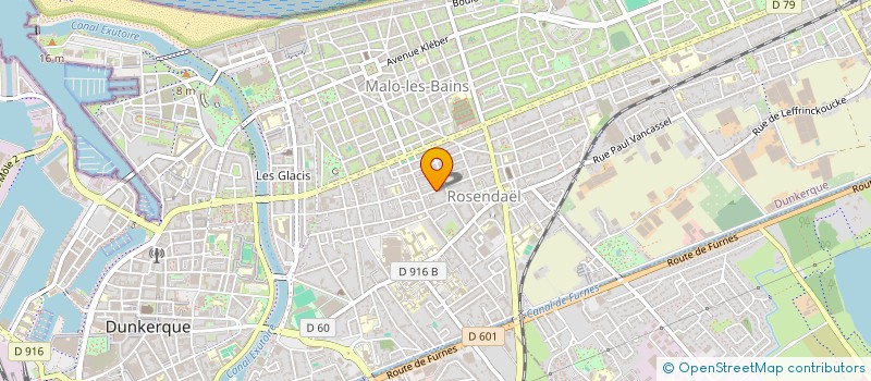 localisation de l'entreprise MONSIEUR FREDERIC VERGEOT à DUNKERQUE